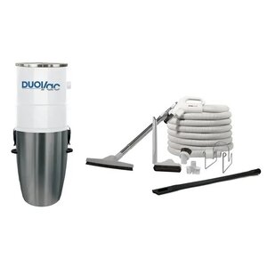DuoVac Aspirateur central DuoVac Star / 700 AW + Kit d'accessoires de luxe et boyau de 35 pieds