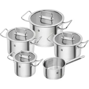 Zwilling / Henckels Zwilling 9-Piece Stainless Steel Cookware Set 1006088 Zwilling / Henckels Zwilling 9-Piece Stainless Steel Cookware Set 1006088