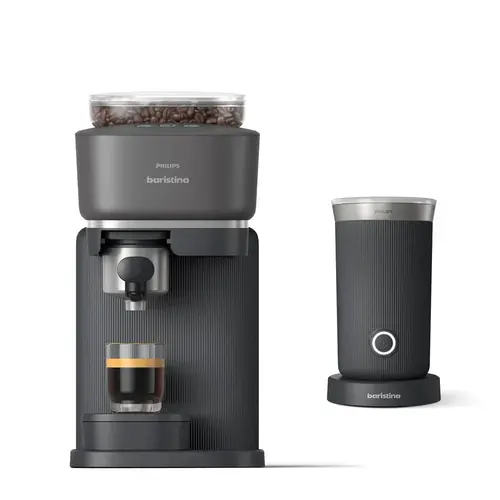 Philips Philips Baristina Combo avec mousseur à lait noir BAR303/60 Philips Philips Baristina Combo avec mousseur à lait noir BAR303/60