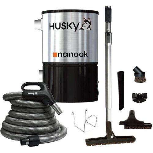 Husky Husky Nanook Central vacuum with 35' hose deluxe accessory kit (Floor model / Final sale) Husky Husky Nanook Central vacuum with 35' hose deluxe accessory kit (Floor model / Final sale)