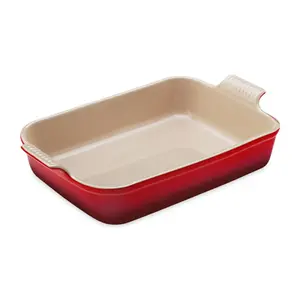 LeCreuset Plat rectangulaire 3.8L (32 cm) cerise Le Creuset Heritage
