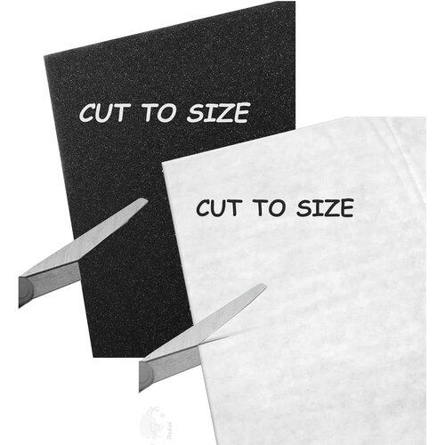 JohnnyVac White micro-foam universal vacuum cleaner filter 8'' X 10'' JohnnyVac White micro-foam universal vacuum cleaner filter 8'' X 10''