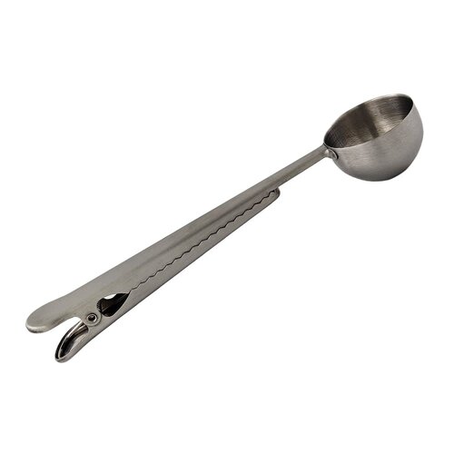 FoxRun Scoop'n Clip Stainless Steel Coffee Spoon FoxRun Scoop'n Clip Stainless Steel Coffee Spoon