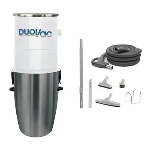 DuoVac Aspirateur central DuoVac Star / 700 AW + Kit d'accessoires de luxe et boyau de 35 pieds DuoVac Aspirateur central DuoVac Star / 700 AW + Kit d'accessoires de luxe et boyau de 35 pieds