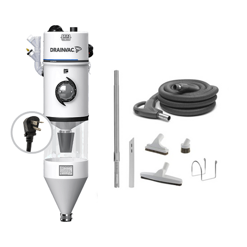 Drainvac Drainvac Automatik DV2A310-CB Vacuum + Deluxe Accessory Kit with 35ft Hose Drainvac Drainvac Automatik DV2A310-CB Vacuum + Deluxe Accessory Kit with 35ft Hose