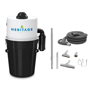 Drainvac DrainVac Heritage Central Vacuum / 700 Air watts + 35' foot hose deluxe accessory kit Drainvac DrainVac Heritage Central Vacuum / 700 Air watts + 35' foot hose deluxe accessory kit