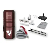 CycloVac GS125 / 650 AW avec trousse d'accessoires de luxe, boyau de 35 pieds  et balai électrique Airstream pour tapis