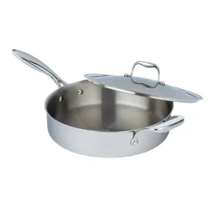 Meyer Meyer SuperSteel Tri-Ply Clad Stainless Steel 4.2L Saute Pan with cover 3508-28-04