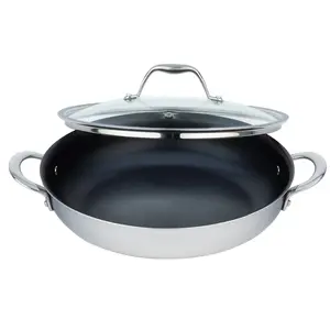 Meyer Meyer DynastyClad Stainless Steel 28cm/11" Non Stick Everyday Pan with lid 6515-28-ED