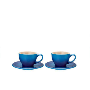 LeCreuset Deux tasses à cappuccino classiques 200 ml Bleuet Le Creuset LeCreuset Deux tasses à cappuccino classiques 200 ml Bleuet Le Creuset