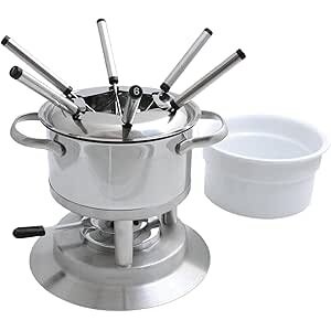 Swissmar Ensemble à fondue Swissmar Arosa en acier inoxydable 3-en-1 de 11 pièces F66417 Swissmar Ensemble à fondue Swissmar Arosa en acier inoxydable 3-en-1 de 11 pièces F66417