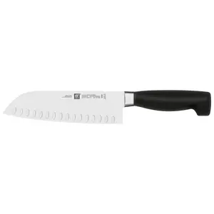 Henckels Couteau Santoku à tranchant alvéolé 7 pouces Zwilling Four Star 1001635