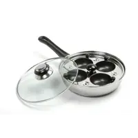 Egg poacher skillet with lid
