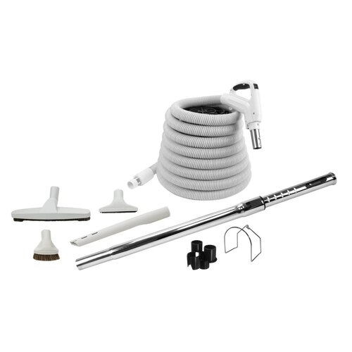Ensemble d'accessoires pour aspirateur central Comfort Flex avec boyau de 35 pieds Ensemble d'accessoires pour aspirateur central Comfort Flex avec boyau de 35 pieds