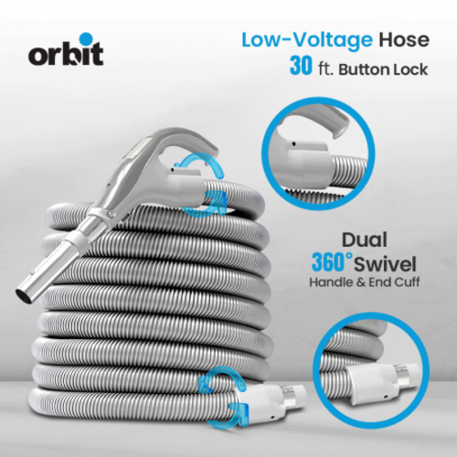 Boyau aspirateur central Orbit anti-torsion 30 pieds