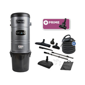 Beam Beam 215 Central vacuum cleaner / 650 AW + 35' hose deluxe electrique kit with power nozzle for carpet Beam Beam 215 Central vacuum cleaner / 650 AW + 35' hose deluxe electrique kit with power nozzle for carpet