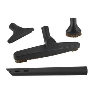 Ensemble de 4 outils universels noirs avec brosse à plancher de 12''