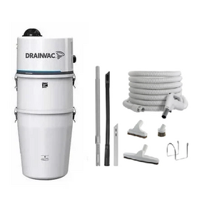 Drainvac Aspirateur central DrainVac Cyclonik DV1R12-CT + kit d'accessoires de luxe avec boyau de 35 pieds Drainvac Aspirateur central DrainVac Cyclonik DV1R12-CT + kit d'accessoires de luxe avec boyau de 35 pieds