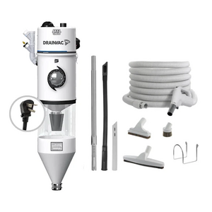Drainvac Aspirateur central Drainvac Automatik DV2A310-CB + Kit d'accessoires de luxe boyau 35' Drainvac Aspirateur central Drainvac Automatik DV2A310-CB + Kit d'accessoires de luxe boyau 35'