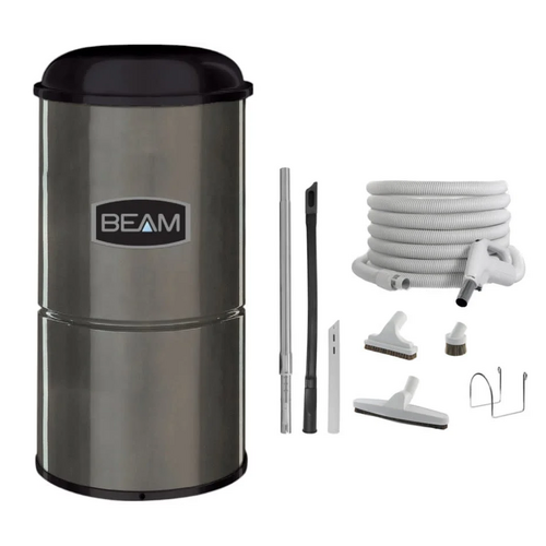 Beam Aspirateur central Beam 275 + Kit d'accessoires de luxe avec boyau de 35 pieds Beam Aspirateur central Beam 275 + Kit d'accessoires de luxe avec boyau de 35 pieds