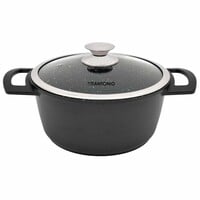 Faitout antiadhésif 28 cm avec couvercle en verre 7 L Vitantonio