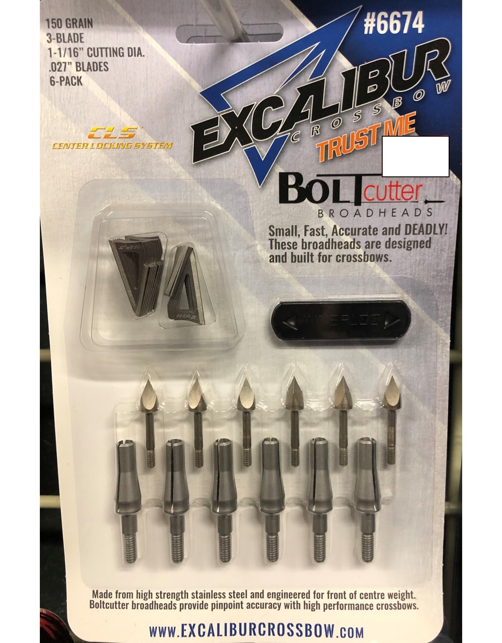 Excalibur Crossbows EXCALIBUR CROSSBOW BOLTCUTTER BROADHEADS -150 gr. (6 pk)