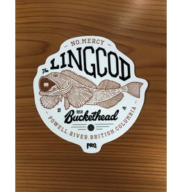 PRO LING COD PATCH DECAL (WHITE)