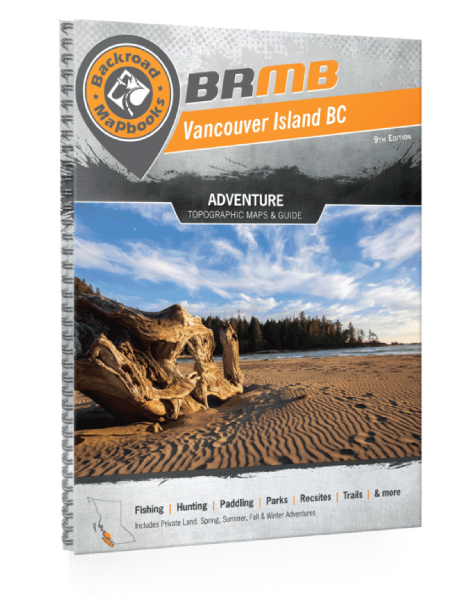 BACKROAD MAPBOOKS BRMB - VANCOUVER ISLAND BC - VICTORIA & GULF ISLANDS - 9TH EDITION