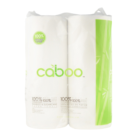 Caboo - Bamboo & Sugar Cane Paper Towels 2 rolls