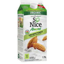 So Nice - Organic Almond Unsweetened Beverage 1.75L