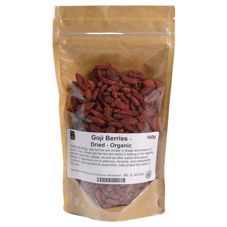 Goji Berries - Dried - Organic 160g