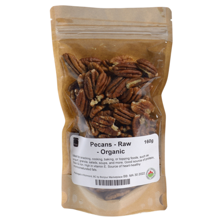 Pecan - Raw - Organic 160g