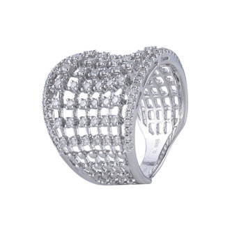 Multi-Row Diamond Ring