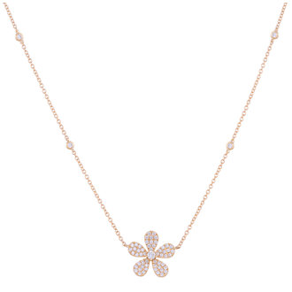 Flower Diamond Necklace