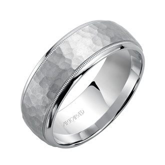 6mm Hammered Finish Wedding Band
