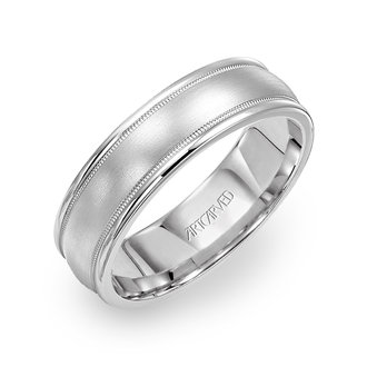 Wedding Band with Milgrain & Rolled Edges