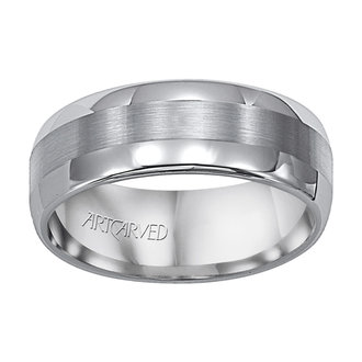 Tungsten 8mm Satin Finish Inlay Band