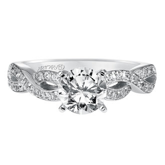 Diamond Twist Engagement Ring