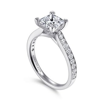 Channel Set Engagement Ring