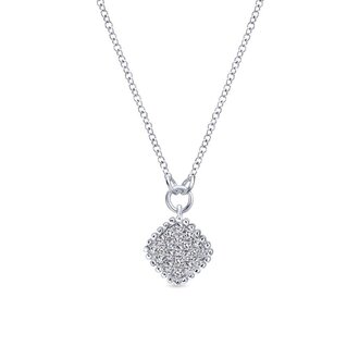 Diamond Cluster Pendant Necklace
