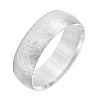 Comfort Fit Brushed Wedding Band