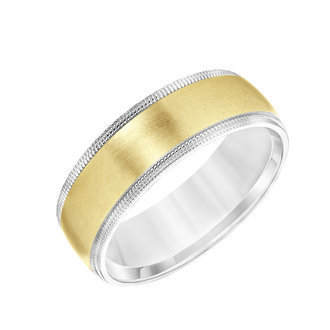Two-Tone 7mm Wedding Band