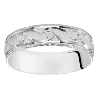 Wedding Band with Ornate Design