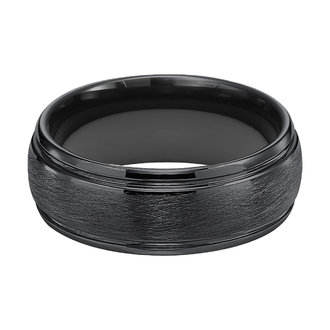 8mm Black Tungsten Band