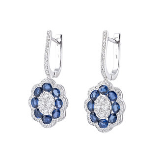 Diamond & Sapphire Earrings