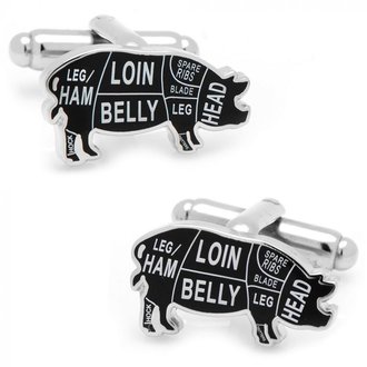 Pork Butcher Cuts Cufflinks