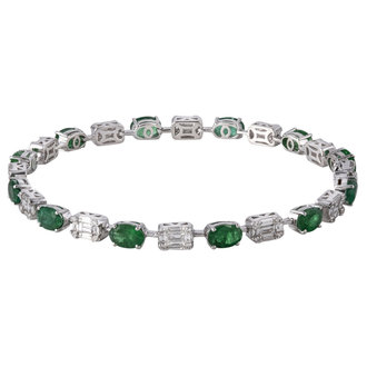 Emerald & Diamond Bracelet
