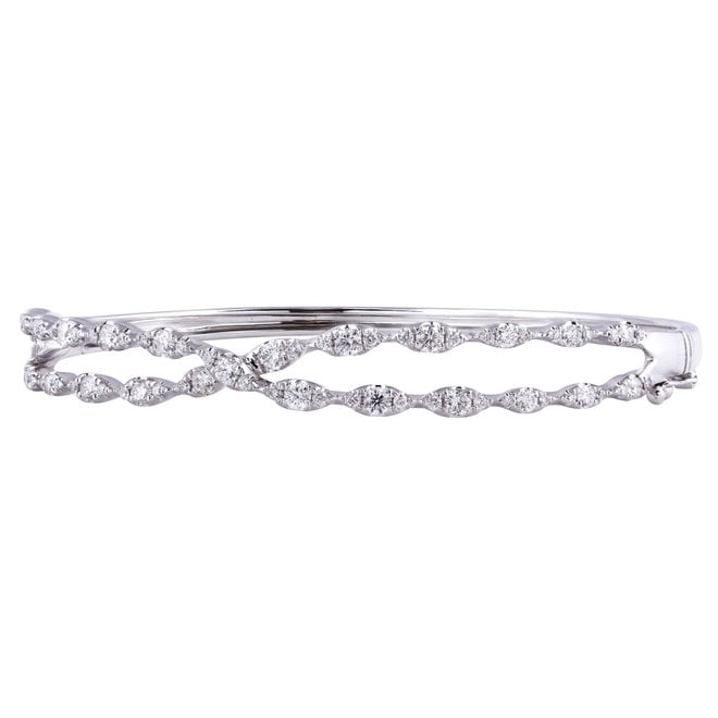 Diamond Twist Tennis Bracelet