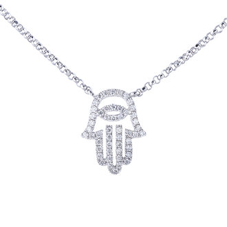 Hamsa Amulet Necklace