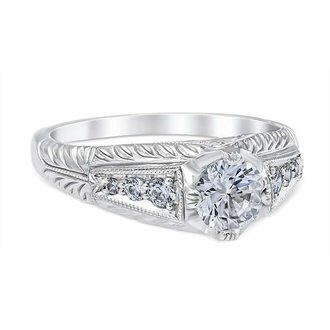 Antique Style Engagement Ring